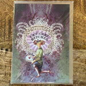 Papaya Greeting Card, “Eat Cake B$&@!e%#”